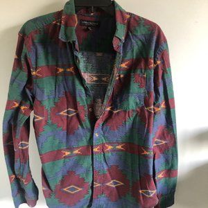 Men's Aeropostale Western/Aztec Buttoned Shirt
